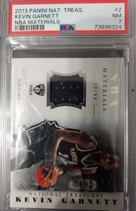 2013 National Treasures NBA Materials Kevin Garnett