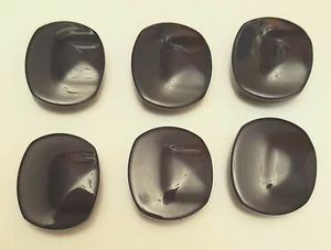 Botones de vástago rectangulares de plástico azul oscuro ahumado de 6 x 23 mm x 18 mm grandes - VJC40 - Imagen 1 de 1