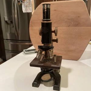 SPENCER LENS CO BRASS & IRON MICROSCOPE BUFFALO NEW YORK #48534 - Picture 1 of 7