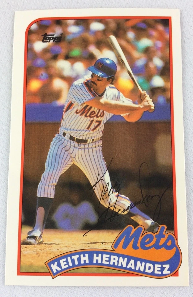 MLB 1989 Topps Baseball Talk Card - Keith Hernandez, New York Mets - Image 1 of 1