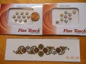LOTE DE 2 + PERLAS DE BELLY DANCE BINDI (PEGATINAS) LOTE DE 2+ henna VENDEDOR DE BOLLYWOOD EE. UU. - Imagen 1 de 1