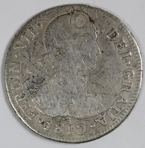 1810 JP ( LIMA PERU ) 2 REALES (SILVER) VERY SCARCE ---IMAGINARY BUST----- - Picture 1 of 2