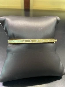 Brand New Roberto Coin Princess Satin And Diamond Bangle. New retail is $5,890. - Picture 1 of 10