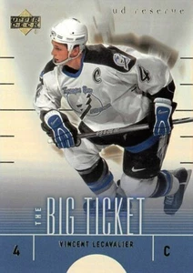 2000-01 UD Reserve The Big Ticket #BT10 Vincent Lecavalier - Picture 1 of 2