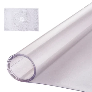 Uimoso PVC Table Protector 24x48/42x60/36x60 Frosted Plastic Protector 1.5mm - Picture 1 of 48