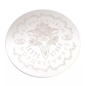 Ouija Spirit Talking Board Design Round Stainless Steel Coaster - Picture 1 of 2