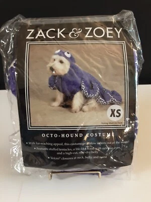 Nova Fantasia de Halloween Zack & Zoey Octohound Filhote Cachorro de Estimação Tamanho XS - Imagem 1 de 4