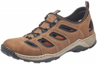 Rieker Herren Slipper Braun Schuhe geschlossene Sandale 08065-25