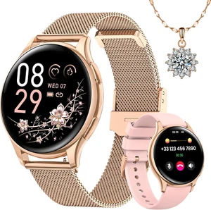 Smartwatch Damen Mit Telefonfunktion, Rund 1,27" Klein Screen Armbanduhr - Bild 1 von 14