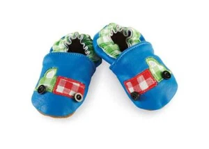 Mud Pie All Boy Truck Leather Shoes  0-6 Months 6-12 Months - Picture 1 of 1