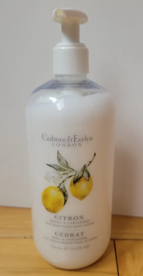Crabtree & Evelyn Citron, Honey & Coriander Skin Quenching Body Lotion, 16.9 fl oz