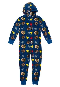 Paw Patrol Jumpsuit Capucha Niño - Mono Pijama Pijama Manga Larga Azul - Imagen 1 de 1