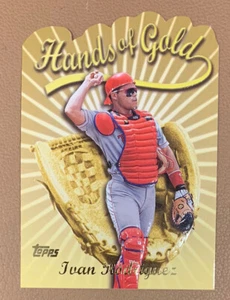 2000 Topps Hands of Gold HG2 Texas Rangers Ivan Rodriguez - Bild 1 von 2