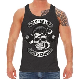 Canotta uomo men canotta rockn roll walk the line oldschool rockabilly  - Foto 1 di 4