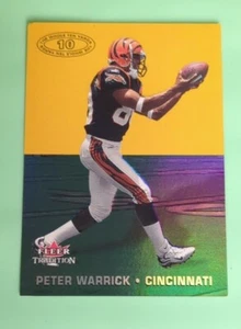 2000 Fleer Tradition The Whole Ten Yards Peter Warrick #8TY Rookie In Top Loader - Picture 1 of 2