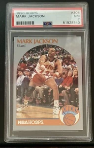 1990 Hoops Mark Jackson Menendez Brothers Courtside #205 PSA 7 Near Mint Knicks - Bild 1 von 2