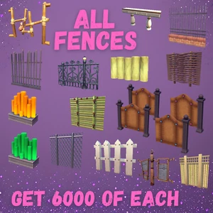 Dreamlight Valley ALL FENCES BUNDLE - Picture 1 of 1