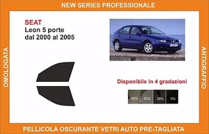 pellicola oscurante vetri SEAT Leon 5p dal 2000-2005 kit anteriore - Imagen 1 de 1