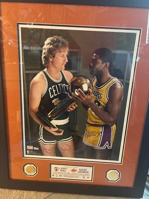 Póster firmado por Larry Bird & Magic Johnson Foto 1 de 4