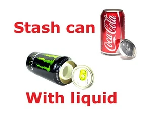 COKE MONSTER SPRITE LIQUID STASH CAN BOTTLE SAFE HIDDEN DIVERSION SECRET CAR UK - Picture 1 of 21