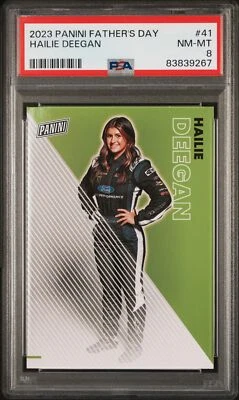 2023 Panini Fathers Day 41 Hailie Deegan - PSA 8 - Image 1 of 2