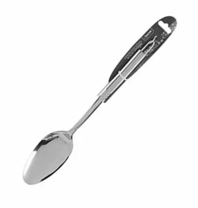 PREMIUM QUALITY LARGE Stainless Steel SOLID Spoon kitchen Utensil Pipe Handle - Picture 1 of 3