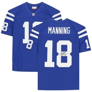 Peyton Manning HOF Autographed Mitchell & Ness Football Jersey Colts Fanatics - Picture 1 of 3