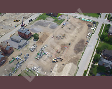 Drone Downtown Detroit Brush Park Community Development Construction 8x10 Photo
