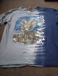 Kid U Not Tye Dye T-shirt Wolf, Black Hills, Boys Lg - Picture 1 of 5