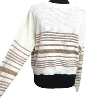 Новый с Ярлыками LUMIERE свитер женщин тонкий открытый трикотажа большого размера укороченный свитер средний мягкий - Изображение 1 из 4