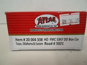 Atlas 20004338 HO FMC 5347 53ft DD Boxcar Texas, Oklahoma & Eastern - Picture 1 of 7