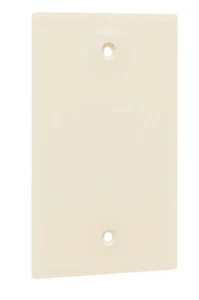 Cubierta de interruptor de luz de placa de pared de gran tamaño en blanco individual cubiertas de toma tornillos de 1 cuadrilla - Imagen 1 de 4