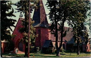 Postal California Upland Primera Iglesia Metodista publicada 1951 - Imagen 1 de 2