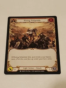 Rising solartide (red) monarch 1st edition NM Flesh And Blood tcg - Picture 1 of 2