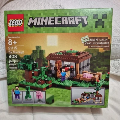 LEGO Minecraft La Primera Noche 21115 CAJA SELLADA HOGAR LIBRE DE MASCOTAS/HUMO Foto 1 de 4