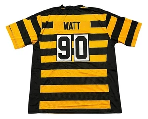 TJ Watt Pittsburgh Steelers Bumble Bee Stitched Jersey Men's Large NEW - Picture 1 of 4