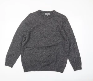 Marks and Spencer Men's Grey Wool Pullover XL Jumper - Picture 1 of 12