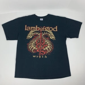 Lamb of God T-Shirt Wrath 2009 Fall Tour Concert Band Tee Y2k Faded Size XL - Picture 1 of 9