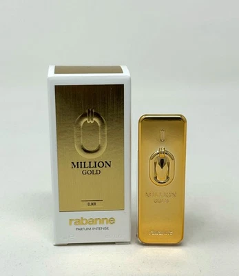 Paco Rabanne Million Gold Elixir Perfume Viaje Intenso MINI Splash 0.17 OZ NUEVO EN CAJA Foto 1 de 3
