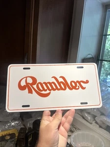1980s AMC Rambler Booster License Plate Automobiles - Picture 1 of 4