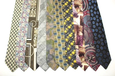 LOTE DE 10 CORBATAS DE SEDA BIANCHI. Made in Italy F82863 Foto 1 de 2