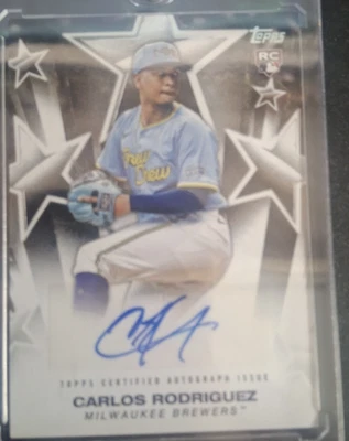 2025 Topps Series 1  Baseball Stars Autographs Carlos Rodriguez #BSA-CR (AU, RC) - Image 1 of 2