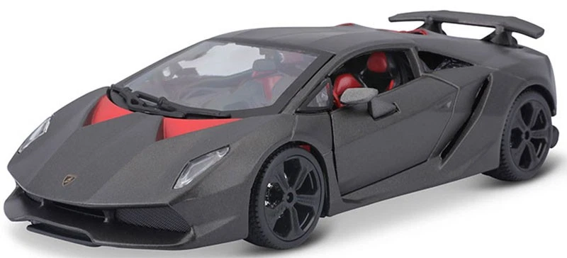 Bburago 21061MGY 1/24 Lamborghini Sesto Elemento Gris Coche De Fundición - Imagen 1 de 1