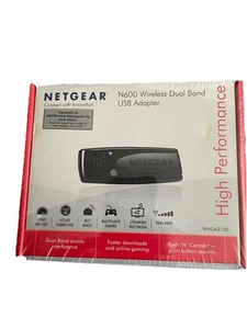 Netgear N600 Wireless Dual Band USB Adapter High Performance NIB Sealed WNDA3100 - Picture 1 of 6