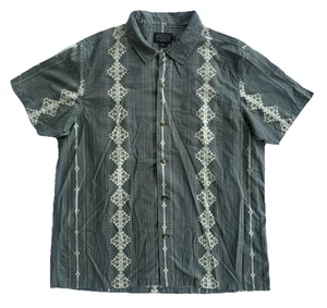 Pendleton Shirt Men's XL Green Short Sleeve Button Up Casual Classic Fit - Picture 1 of 7