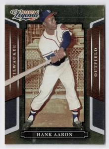 2008 Donruss Sports Legends Hank Aaron #10 MILWAUKEE BRAVES - Picture 1 of 2