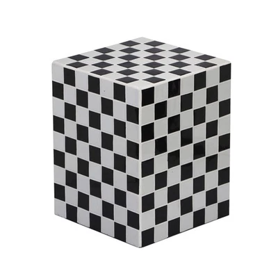 END2000K Callista 18" Modern Bohemian Ceramic Tiled Rectangle End Table, Side... - Image 1 of 4