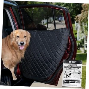 Protector de puerta de coche para perros - Forro acolchado antiarañazos con regular - Imagen 1 de 8