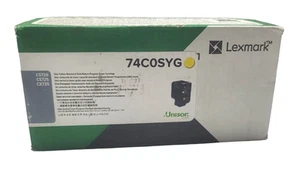 Genuine Lexmark 74C0SYG Yellow Toner Cartridge - Picture 1 of 1
