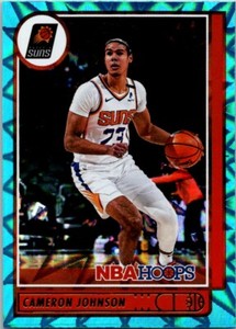 2021-22 Hoops Cameron Johnson Phoenix Suns #56 Teal Explosion